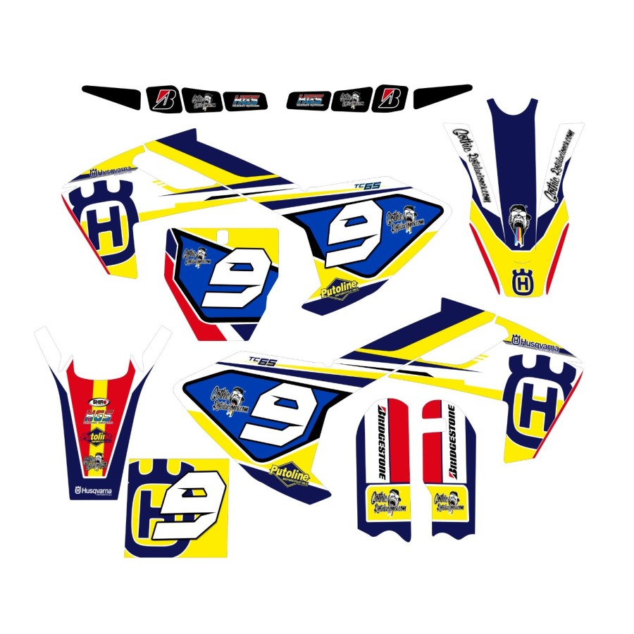 kit adhesivo motocross enduro