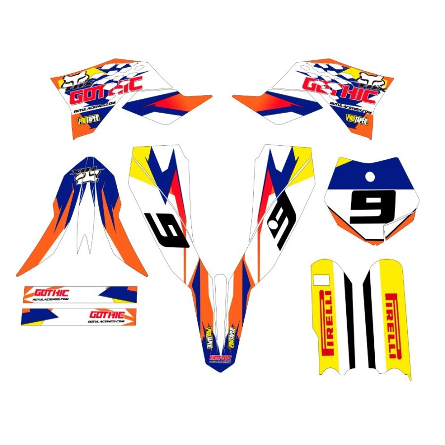 kit adhesivo motocross enduro