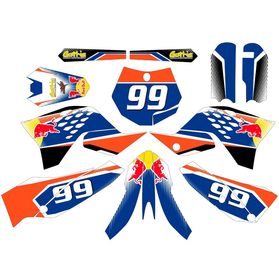 kit adhesivo motocross enduro