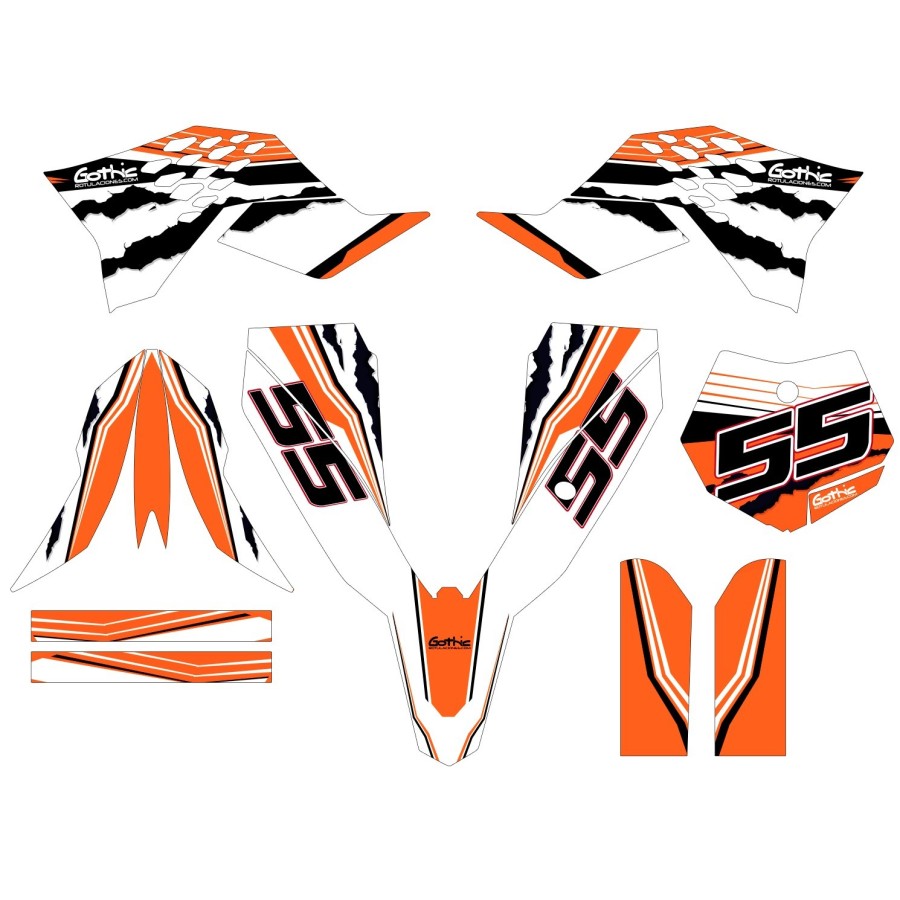 kit adhesivo motocross enduro