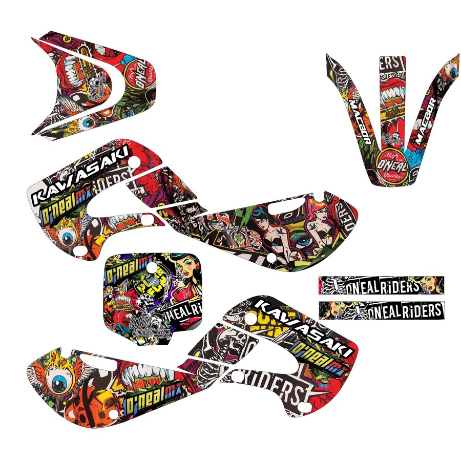 kit adhesivo motocross enduro
