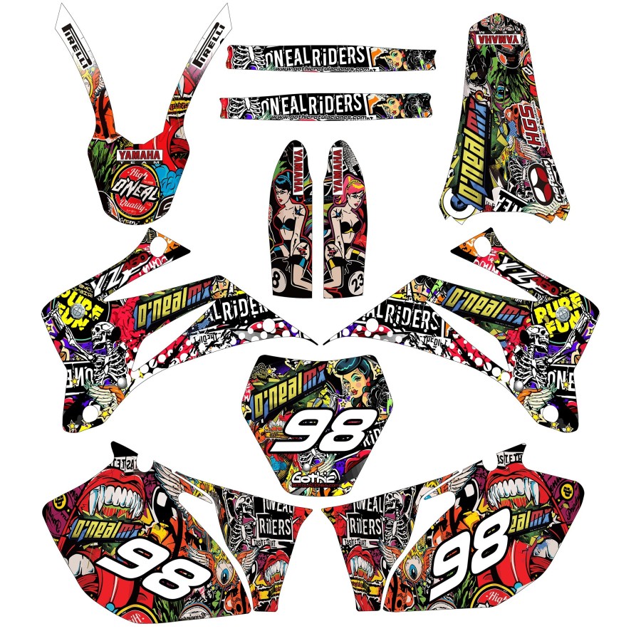kit adhesivo motocross enduro