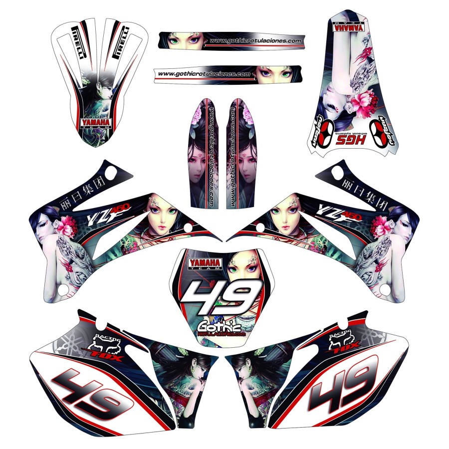 kit adhesivo motocross enduro
