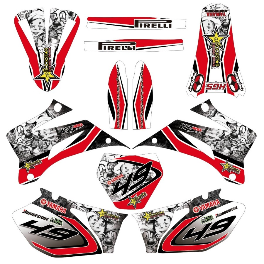 kit adhesivo motocross enduro