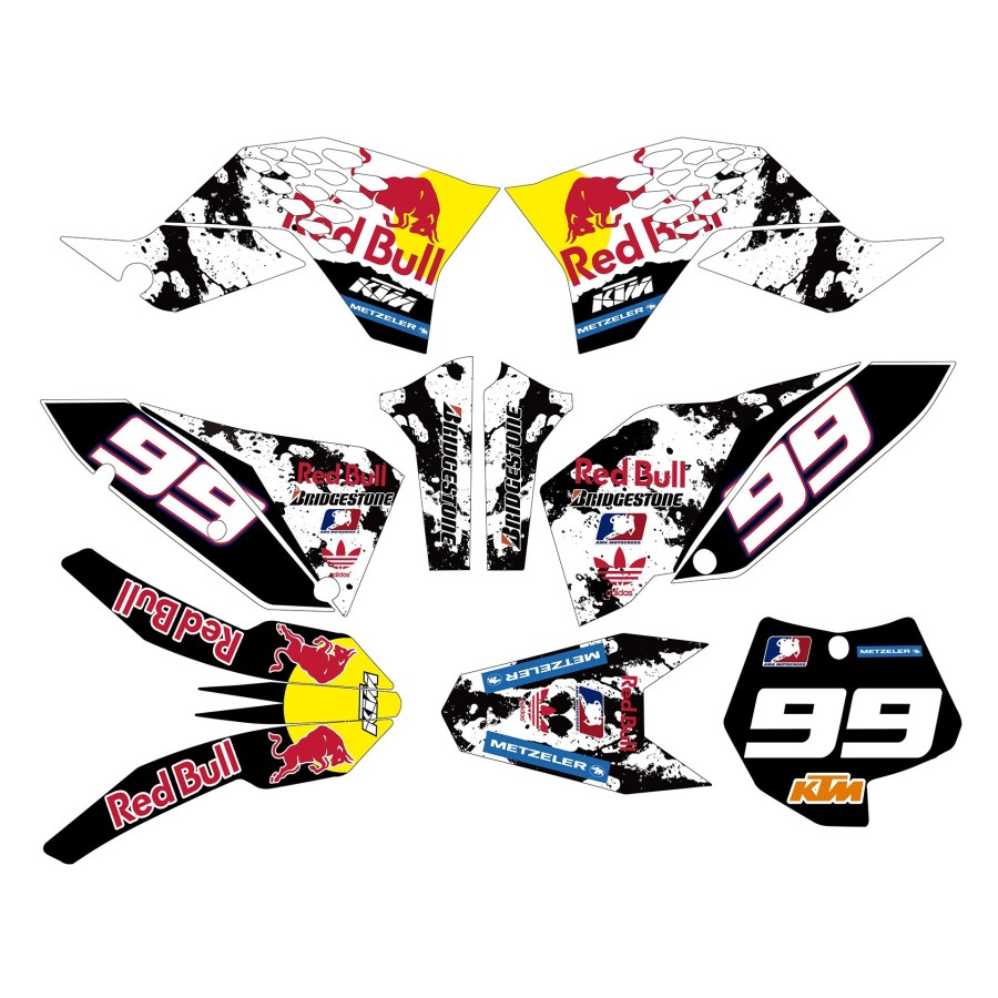 kit adhesivo motocross enduro