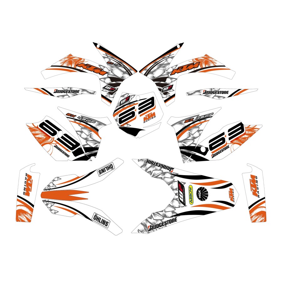 kit adhesivo motocross enduro