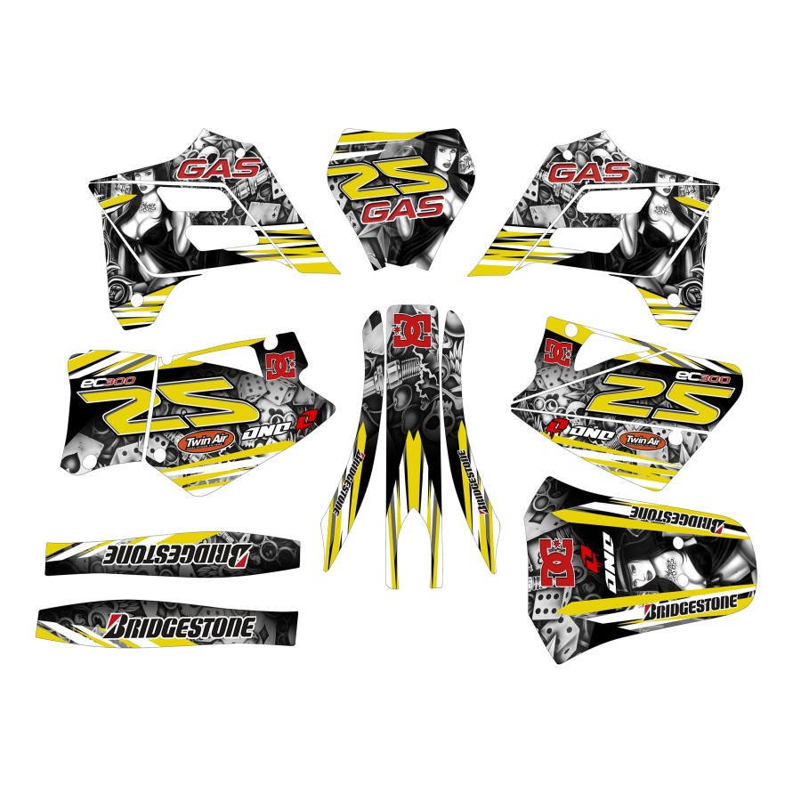 kit adhesivo motocross enduro