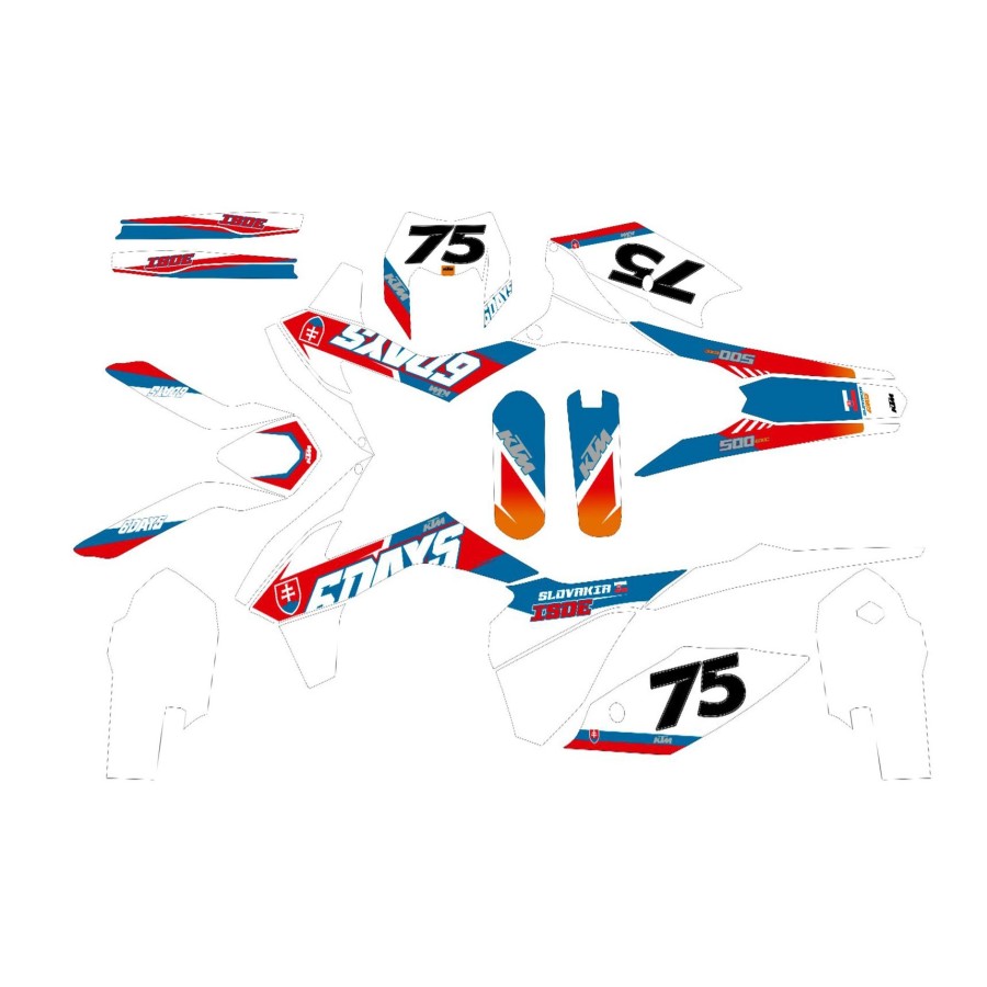 kit adhesivo motocross enduro